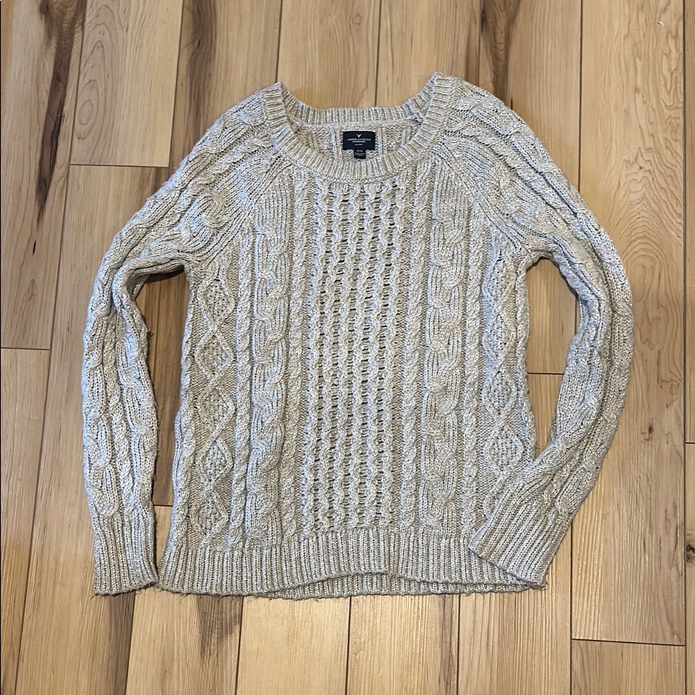 Cable Knit Sweater - Cream